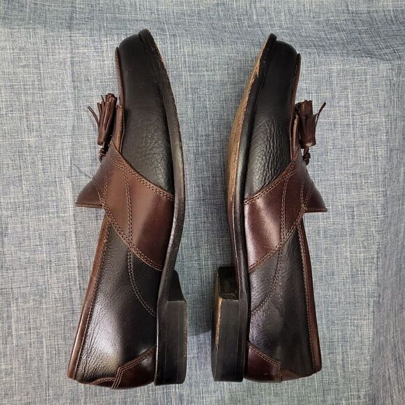 G.H. Bass Loafers Arnes Brown Leather Kiltie Tassel M024072  Men's 8M - Picture 7 of 11